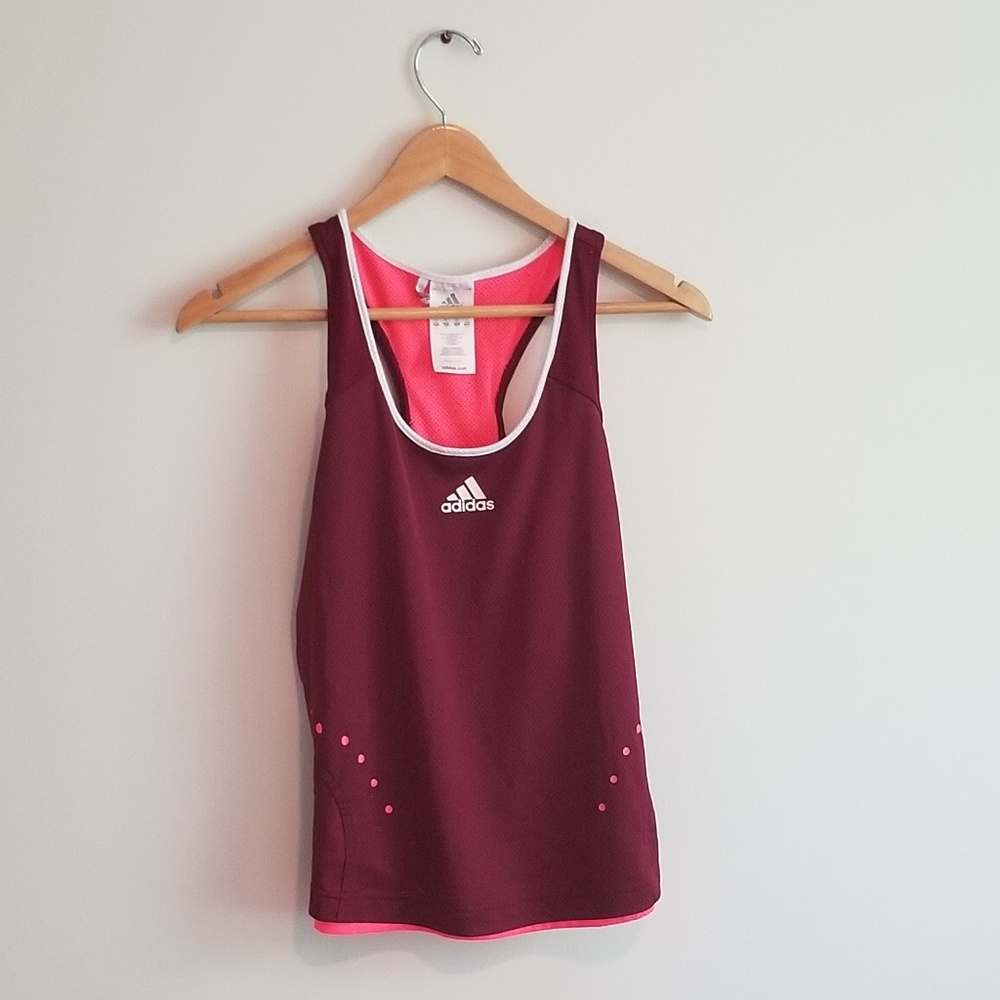 Adidas | Clima365 red racerback tank top